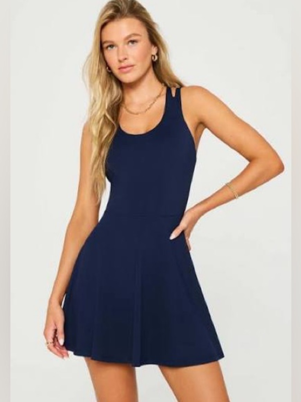NWT FABLETICS Boost Performance Dress Ultra Mini
XL NAVY BLUE w/SHORTS POCKETS
